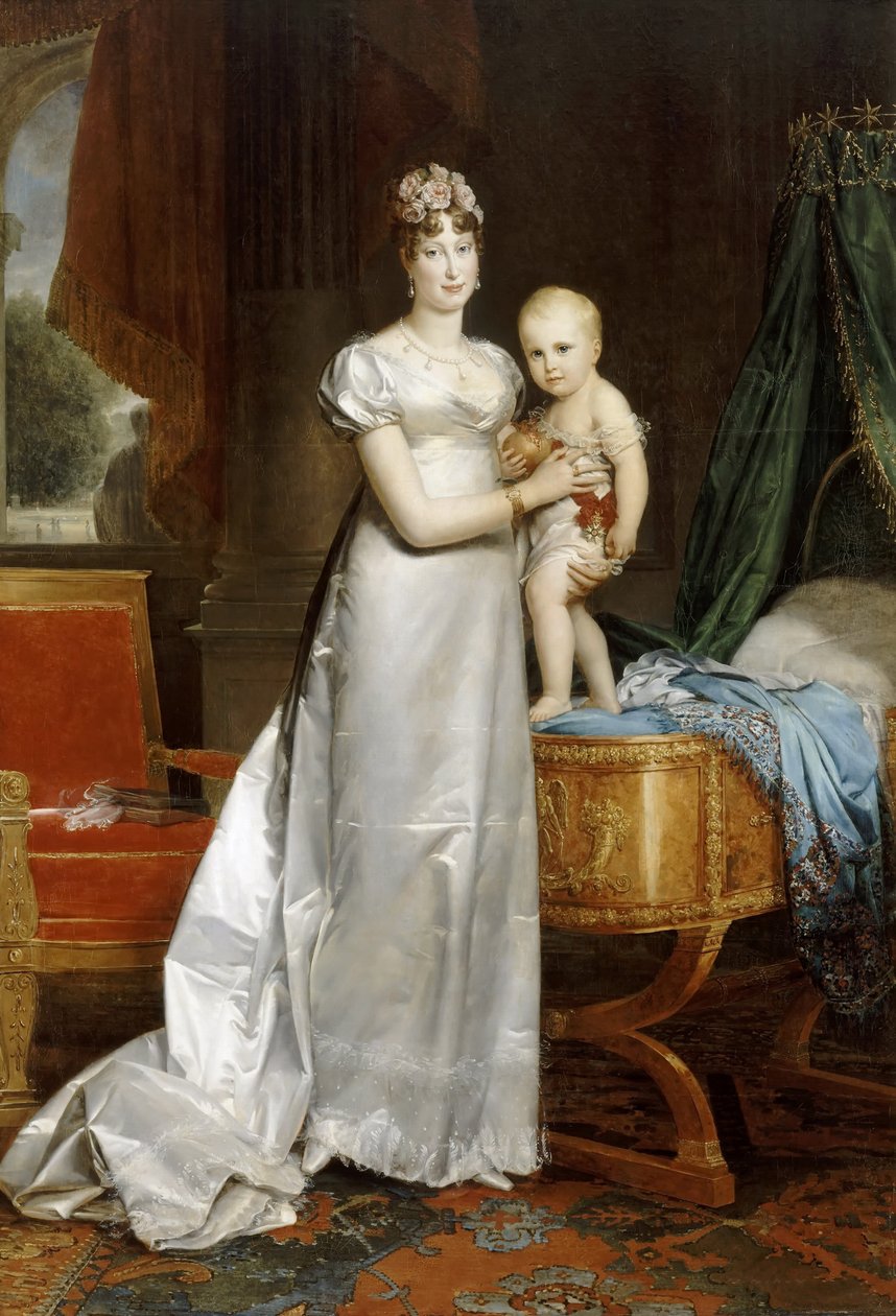 Kejsarinnan Marie-Louise med kungen av Rom av Francois Pascal Simon Gerard