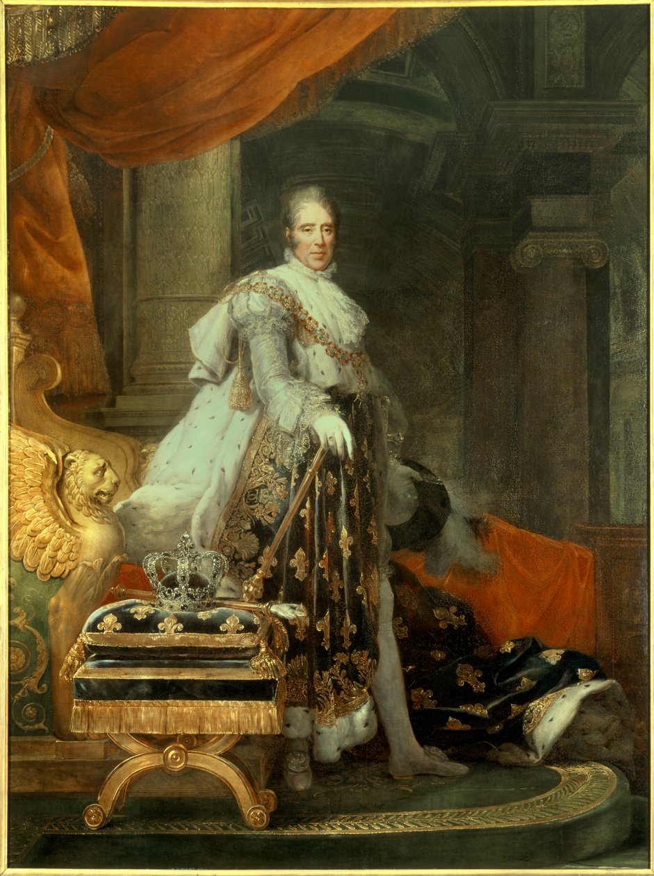 Porträtt av Karl X av Francois Pascal Simon Gerard