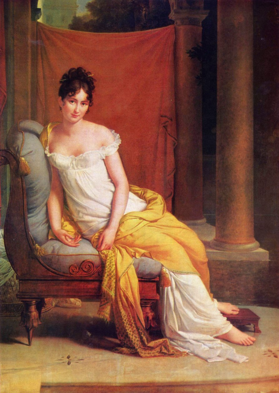 Porträtt av Julie Récamier
