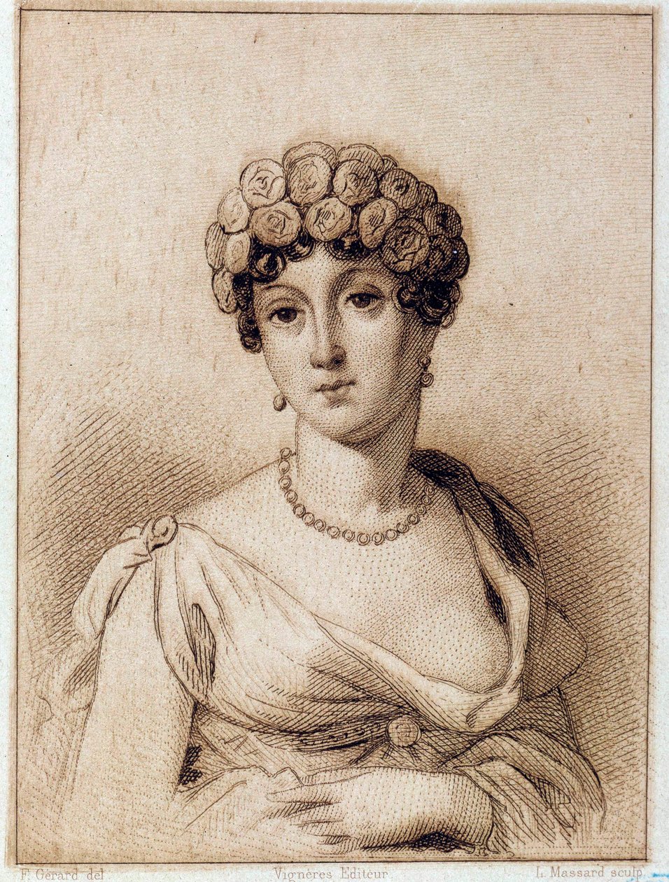 Porträtt av Madame Tallien, de Cabarrus Our Lady of Thermidor av Francois Pascal Simon Gerard