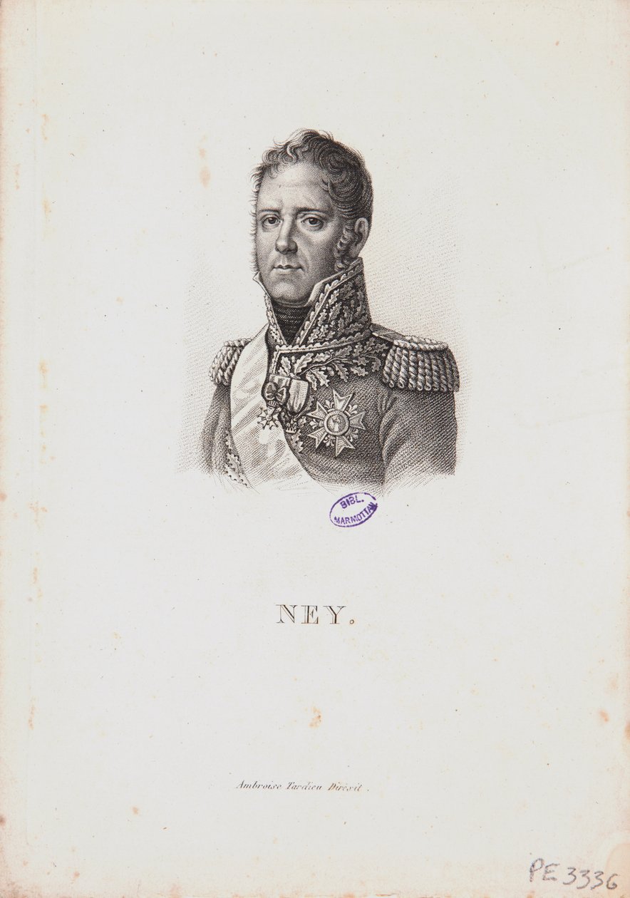 Porträtt av marskalk Michel Ney, 1814 av Francois Pascal Simon Gerard