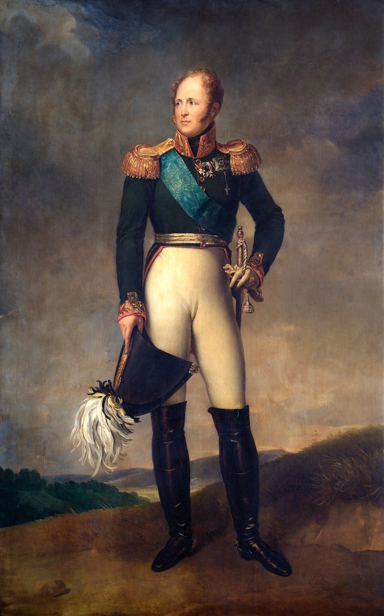Porträtt av tsar Alexander I av Ryssland, 1817 av Francois Pascal Simon Gerard