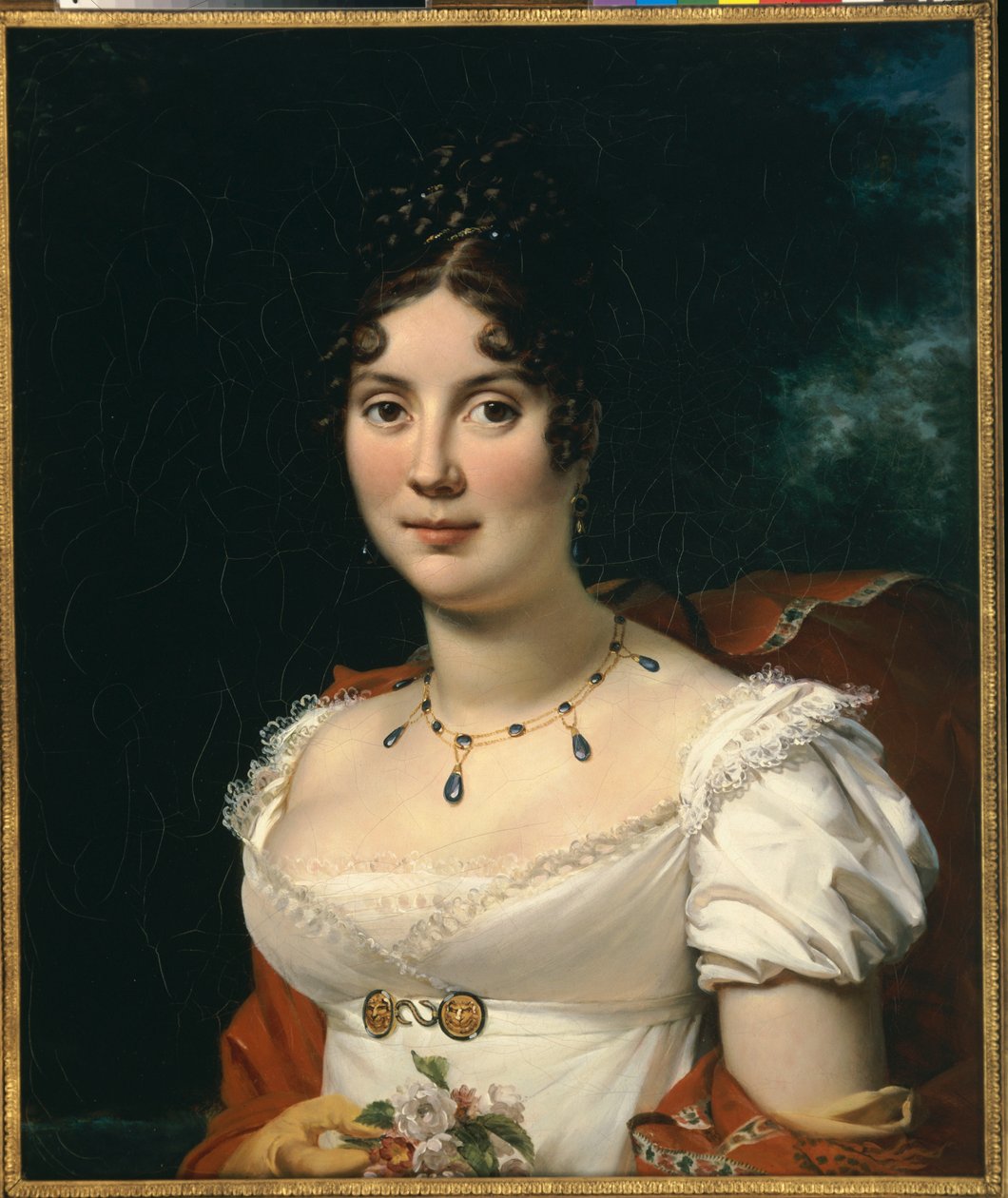 Porträtt av en dam av Francois Pascal Simon Gerard