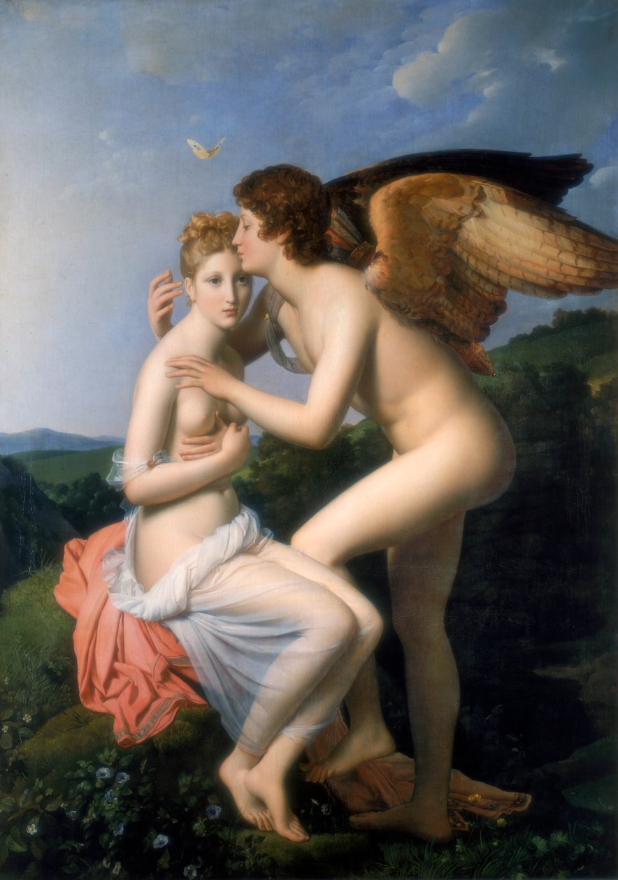 Psyche tar emot Amors första kyss, 1798 av Francois Pascal Simon Gerard