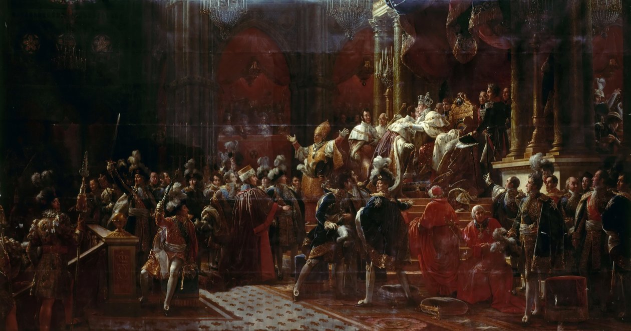 Kröningen av Karl X av Frankrike i Reims den 29 maj 1825 av Francois Pascal Simon Gerard