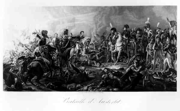 Slaget vid Austerlitz: General Rapp, guvernör i Dantzig (1772-1821), överlämnar den besegrade prins Repnin till Napoleon 1805. av Francois Pascal Simon after Gerard