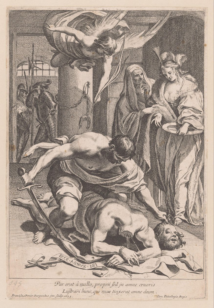 Halshuggning av Johannes Döparen Par erat â nullo (...) (titel på objekt) av Francois Perrier