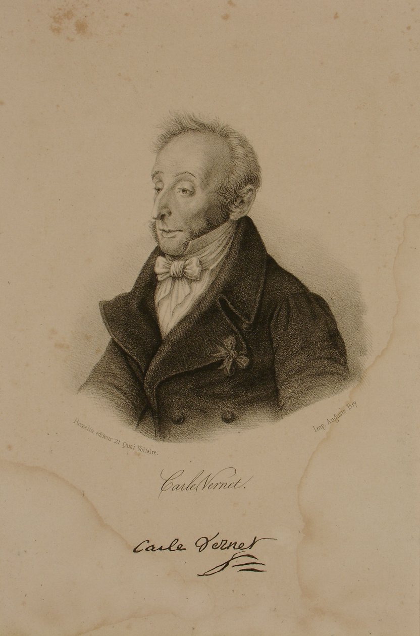 Antoine Charles Horace Vernet, känd som Carle Vernet (1758-1836) av Francois Seraphin Delpech
