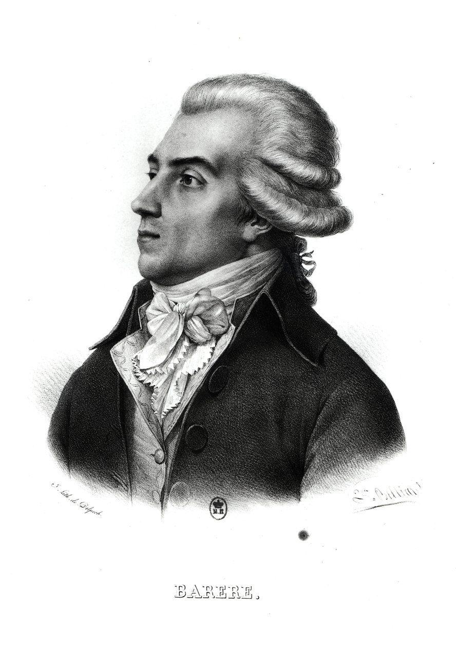 Bertrand Barere de Vieuzac (1755-1841) (gravyr) (bw foto) av Francois Seraphin Delpech