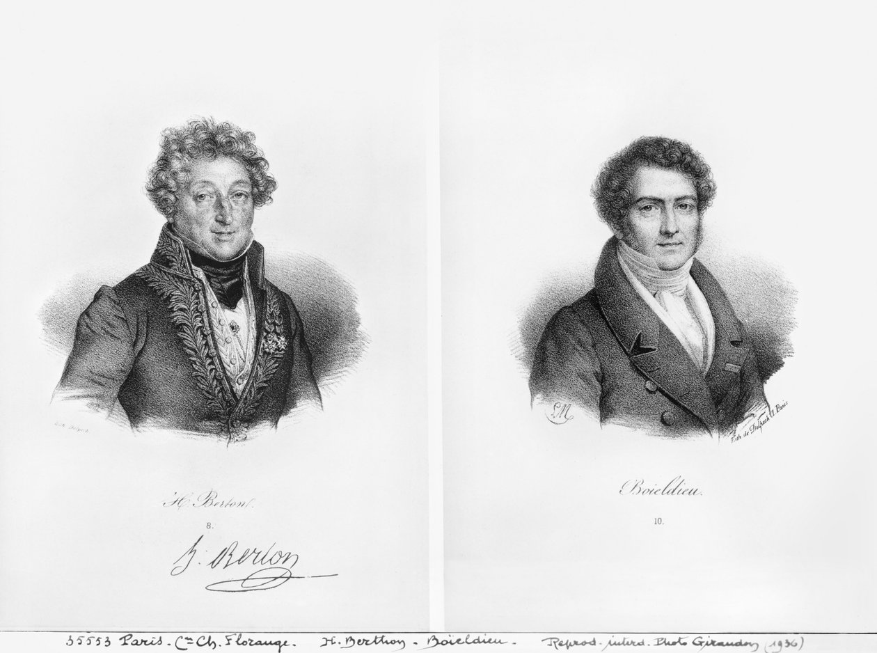 Henri Montan Berton (1767-1844) och Francois Adrien Boieldieu (1775-1834) av Francois Seraphin Delpech