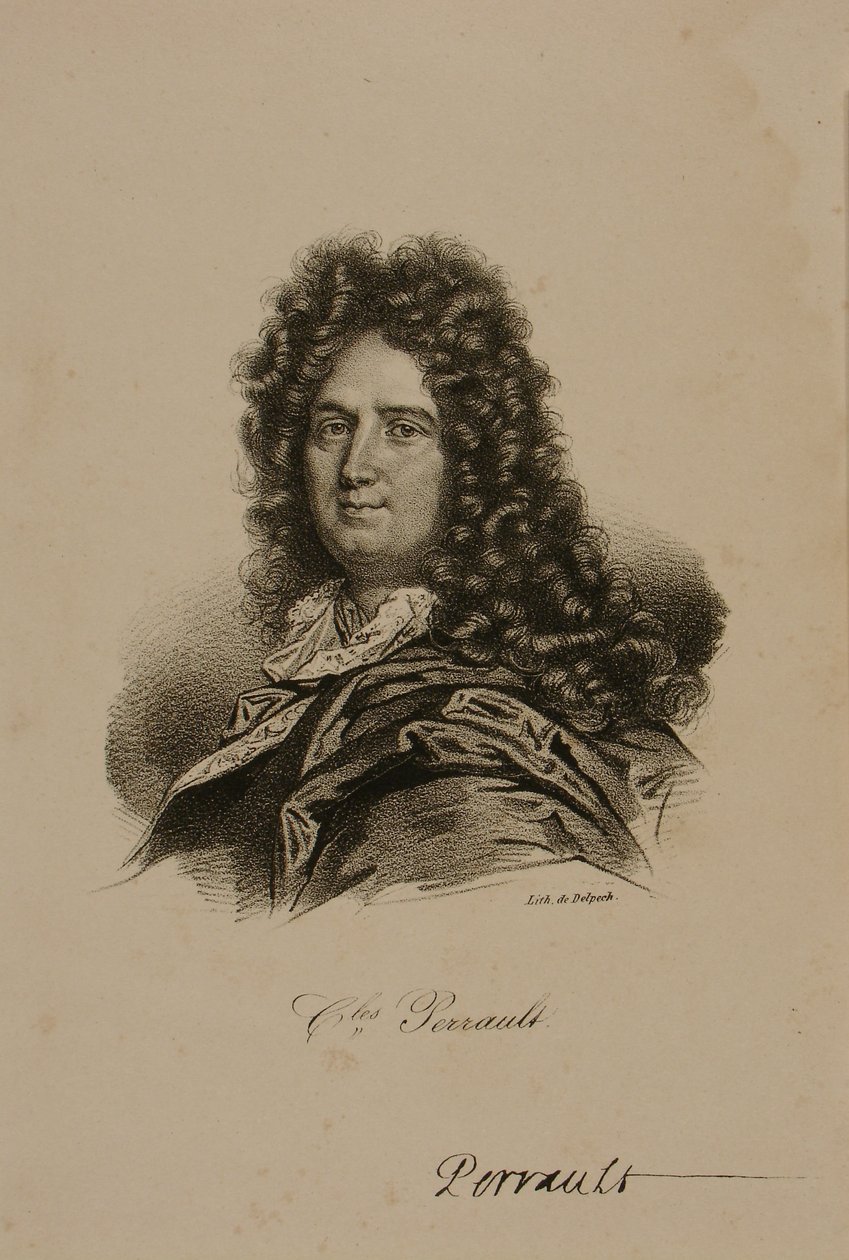 Porträtt av Charles Perrault (1628-1703) av Francois Seraphin Delpech