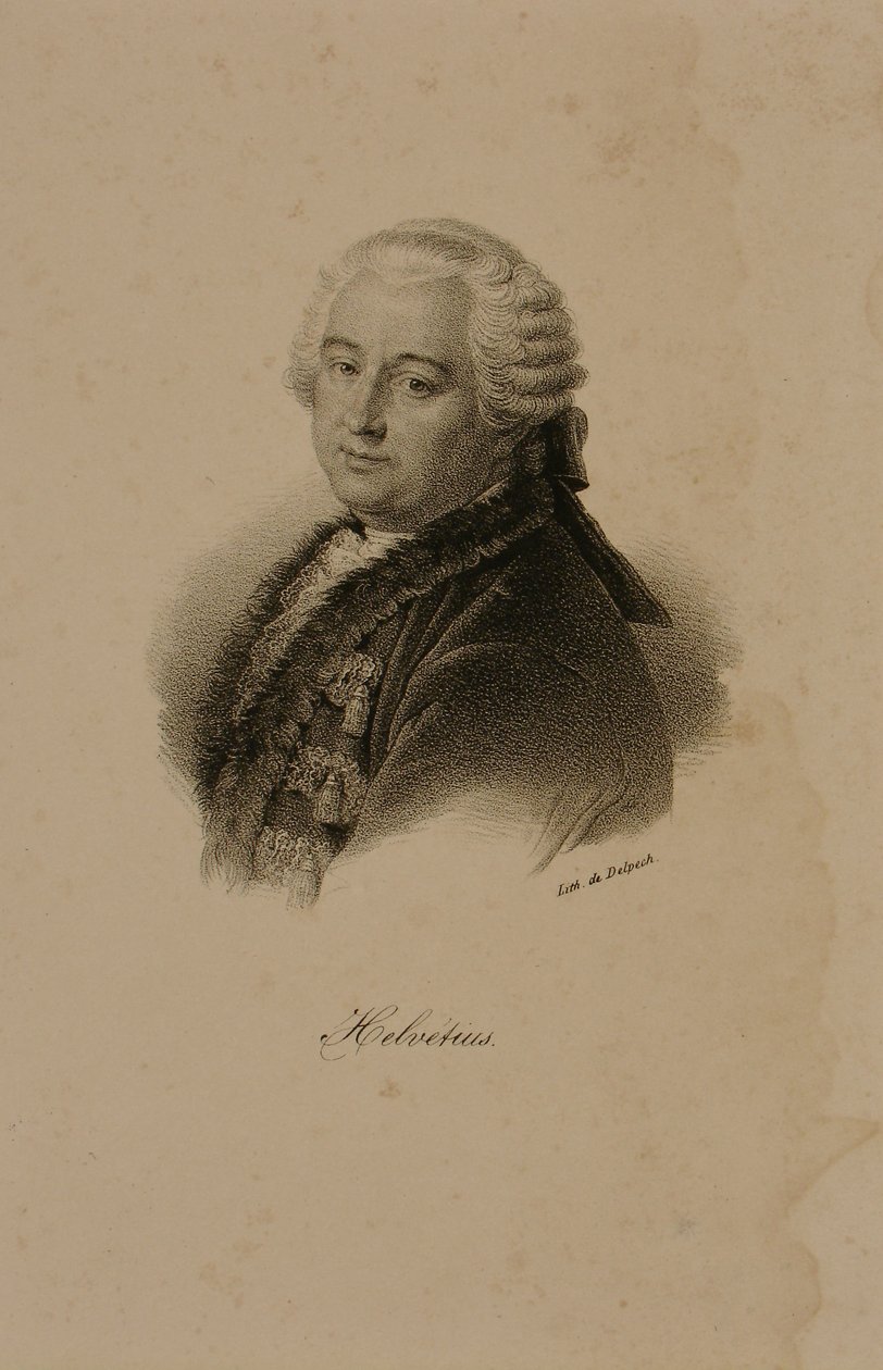 Porträtt av Claude Adrien Helvetius (1715-71) av Francois Seraphin Delpech