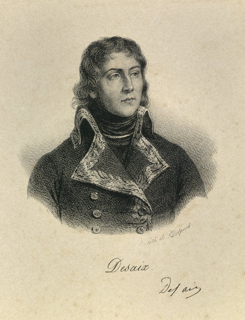 Porträtt av general Louis Charles Antoine Desaix av Francois Seraphin Delpech