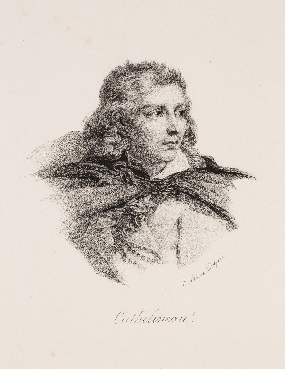 Porträtt av Jacques Cathelineau av Francois Seraphin Delpech