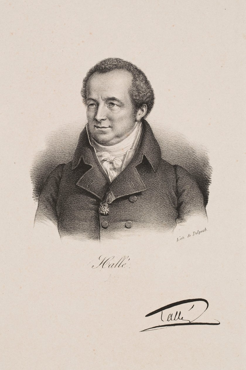 Porträtt av Karl Halle av Francois Seraphin Delpech