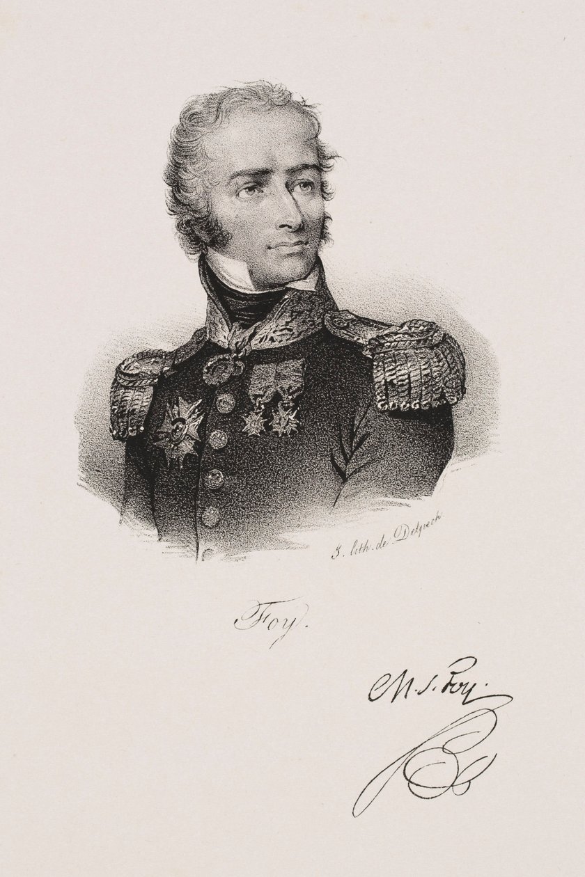 Porträtt av Maximilien Sébastien Foy av Francois Seraphin Delpech