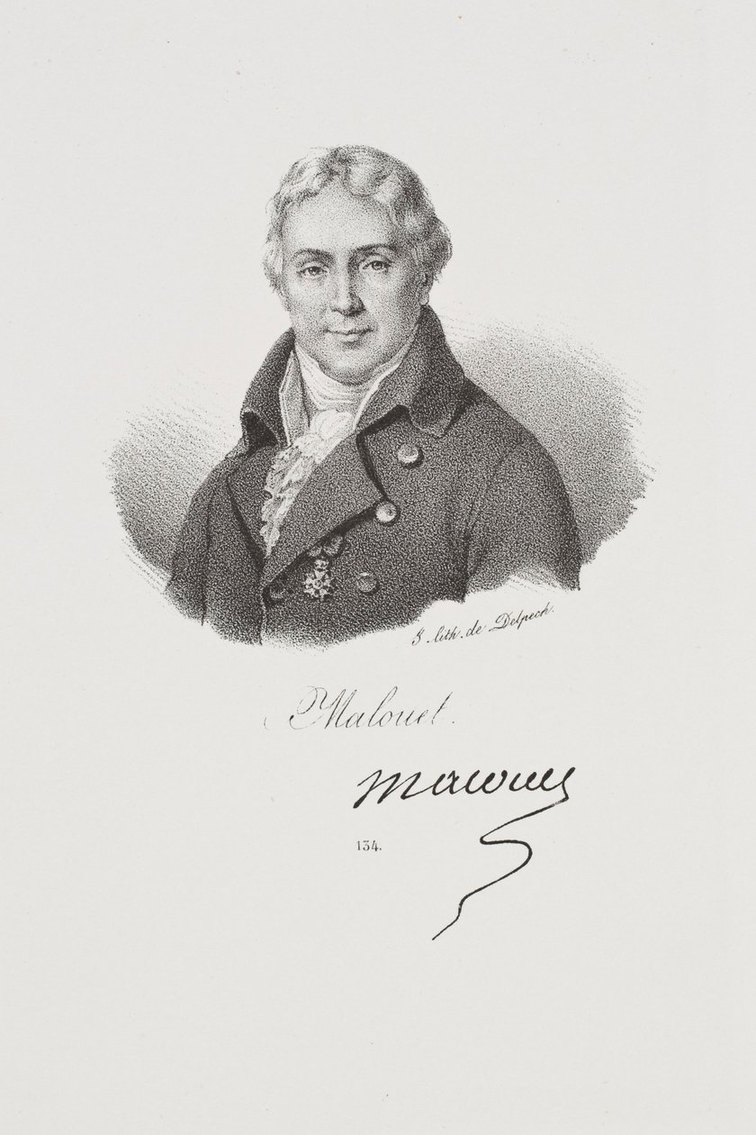 Porträtt av Pierre-Victor Malouët av Francois Seraphin Delpech