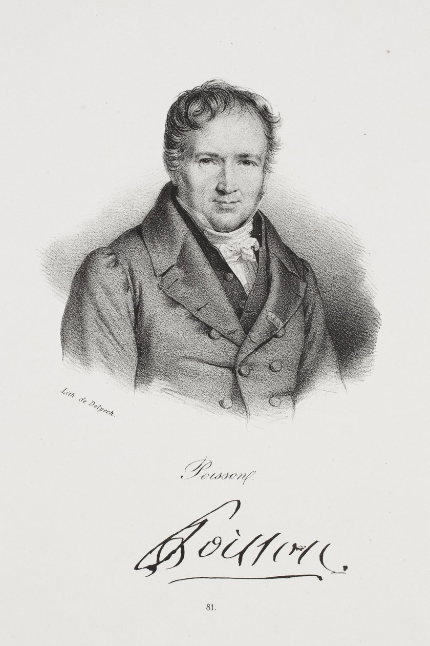 Porträtt av Siméon Denis Poisson av Francois Seraphin Delpech