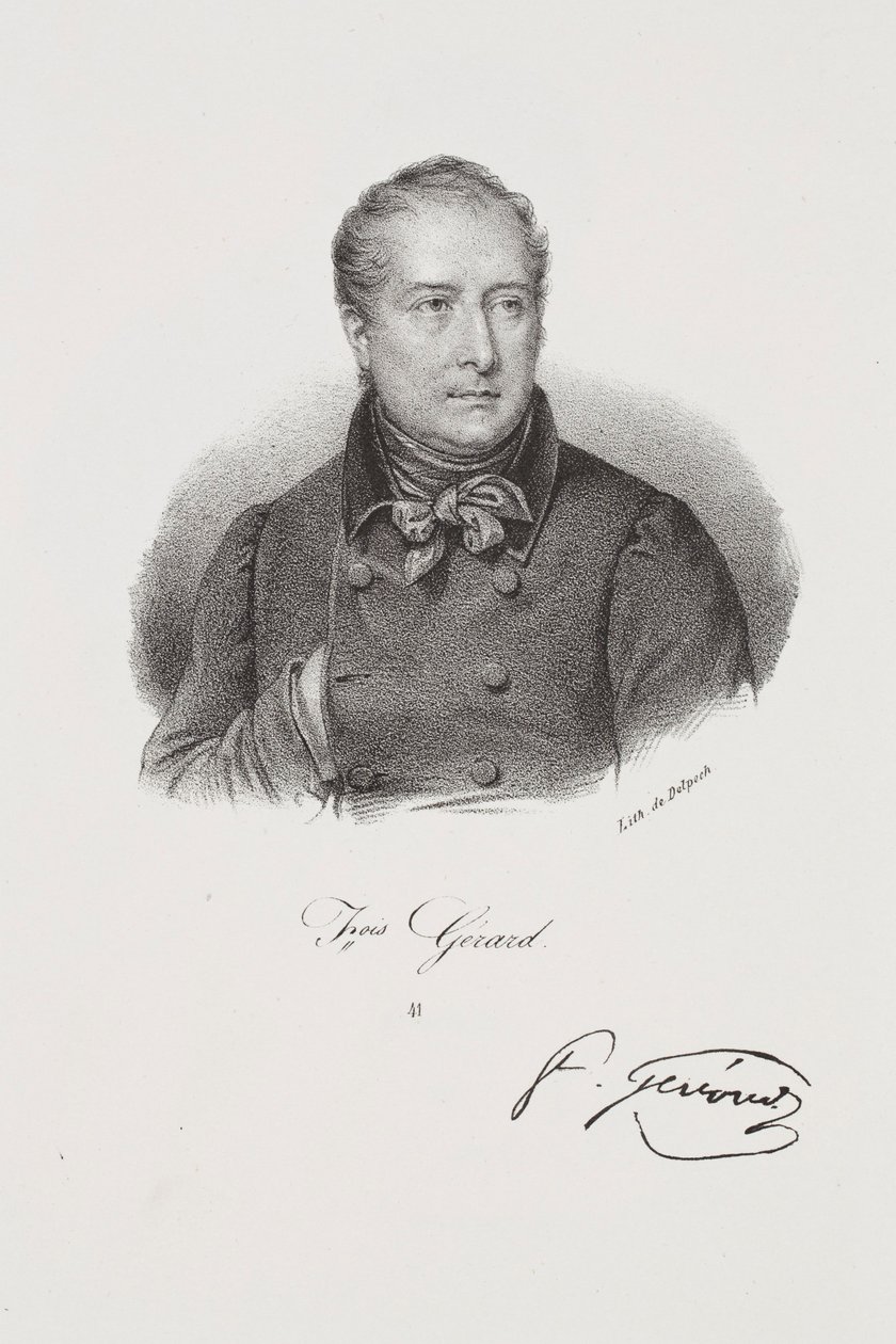 Porträtt av målaren François Gérard av Francois Seraphin Delpech