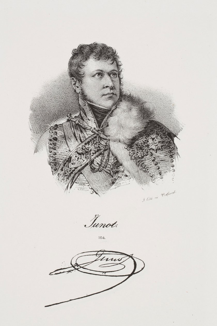 Porträtt av general Jean-Andoche Junot av Francois Seraphin Delpech
