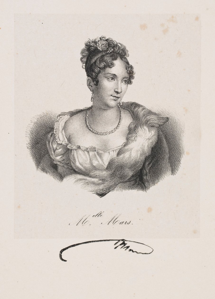 Porträtt av fröken Mars (pseudonym för Anne Françoise Hyppolyte Boutet Salvetat) av Francois Seraphin Delpech