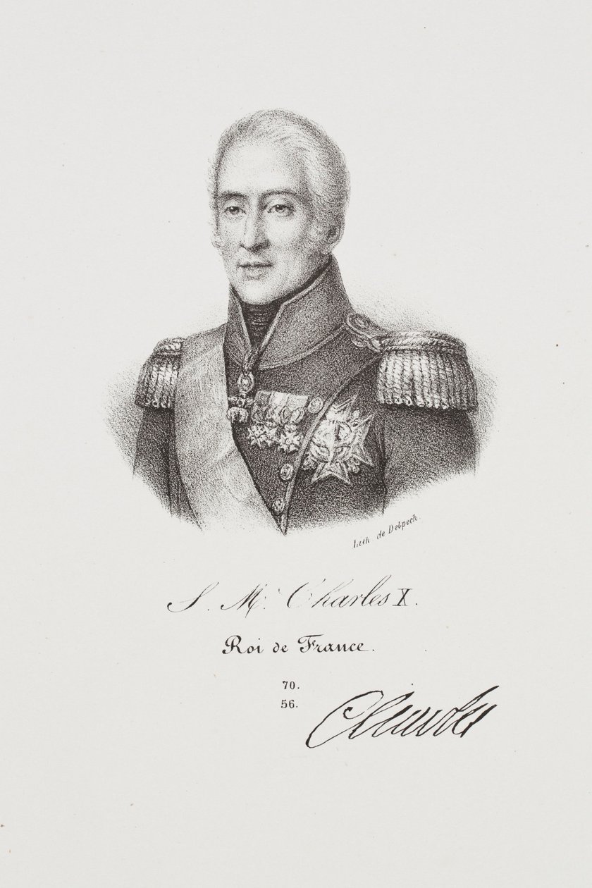 Porträtt av kung Karl X av Francois Seraphin Delpech