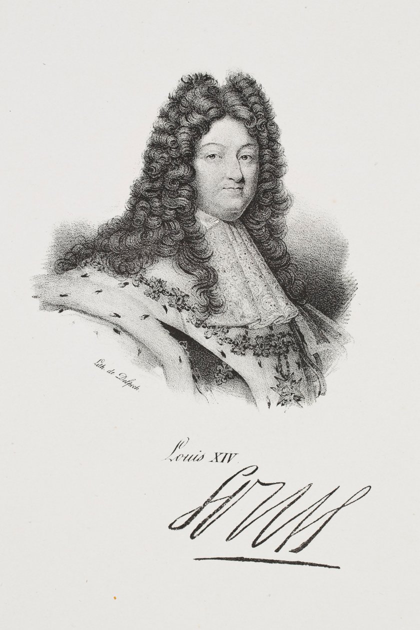 Porträtt av kung Ludvig XIV av Francois Seraphin Delpech
