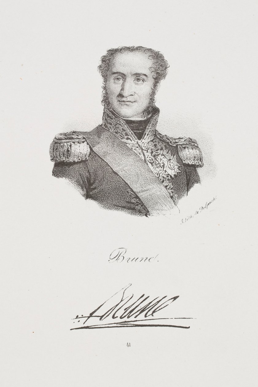 Porträtt av marskalk Guillaume Brune av Francois Seraphin Delpech