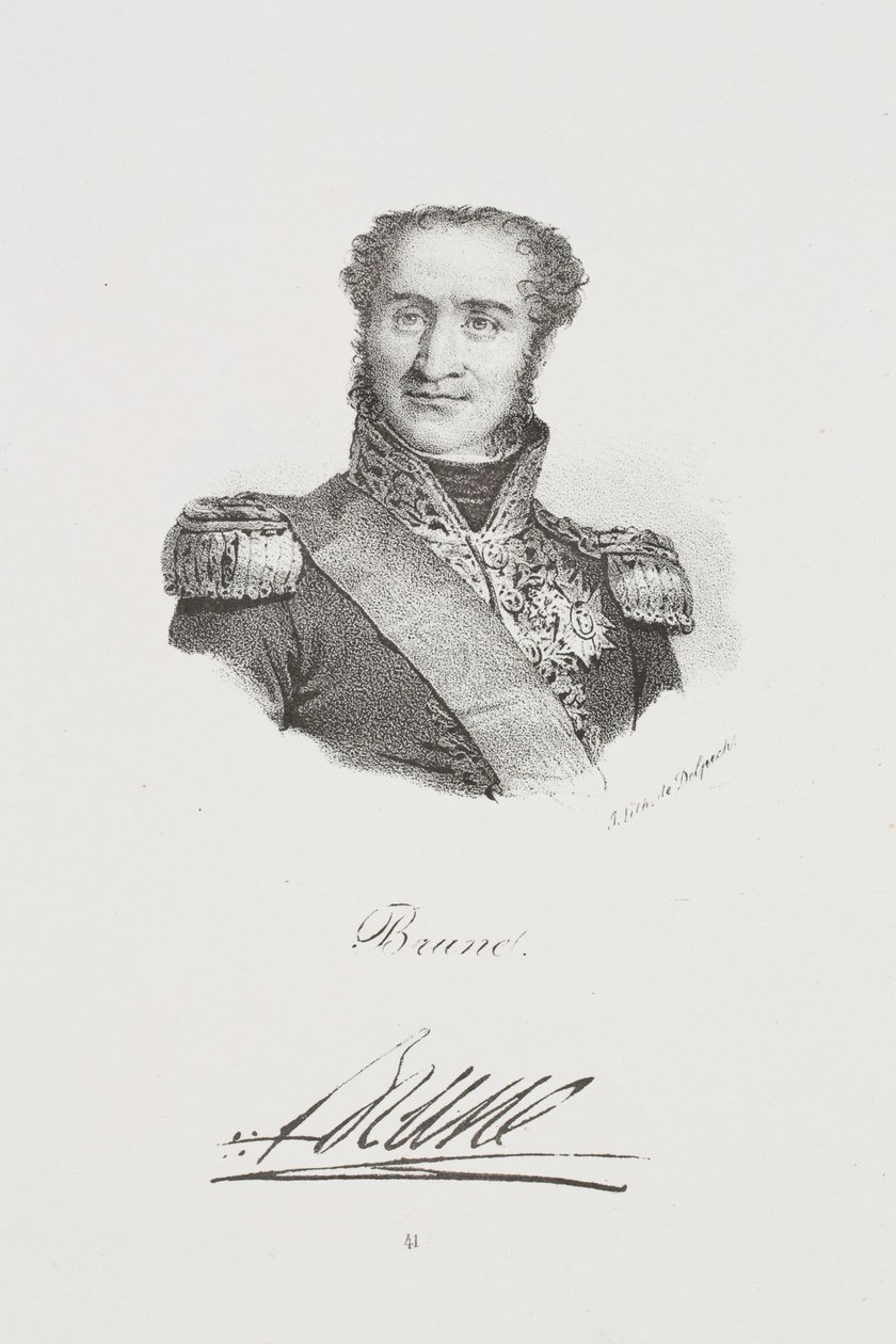 Porträtt av marskalk Guillaume Brune av Francois Seraphin Delpech