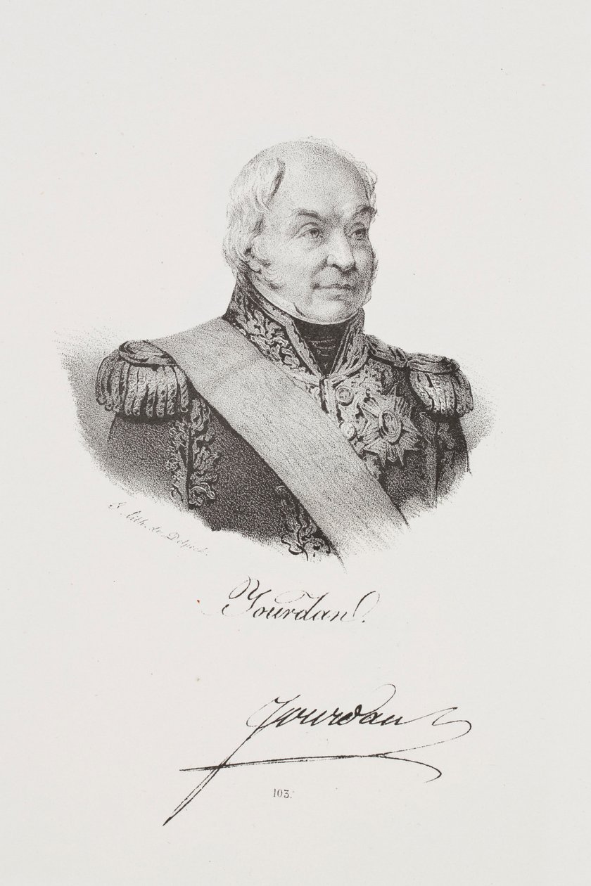 Porträtt av marskalk Jean-Baptiste Jourdan av Francois Seraphin Delpech