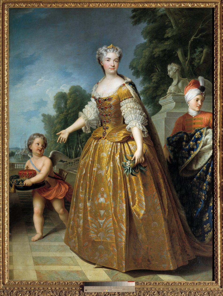 Porträtt av Mary Lesczinska (eller Lesczynska av Francois Stiemart