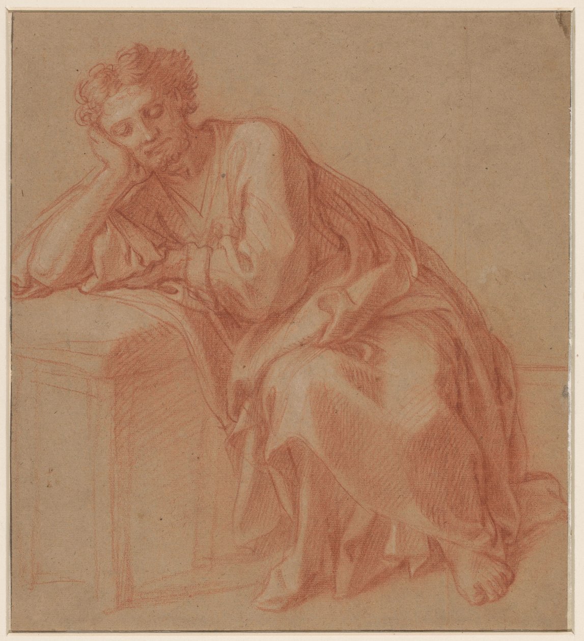 Studie av en vilande man av Francois Verdier