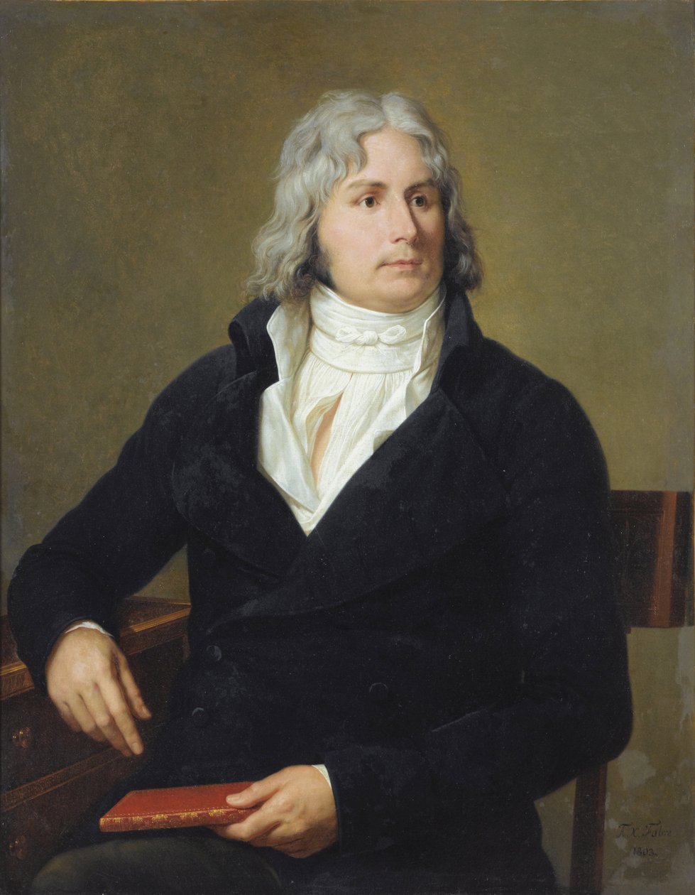 Porträtt av Louis-Francois (Louis Francois) Bertin dit Bertin l