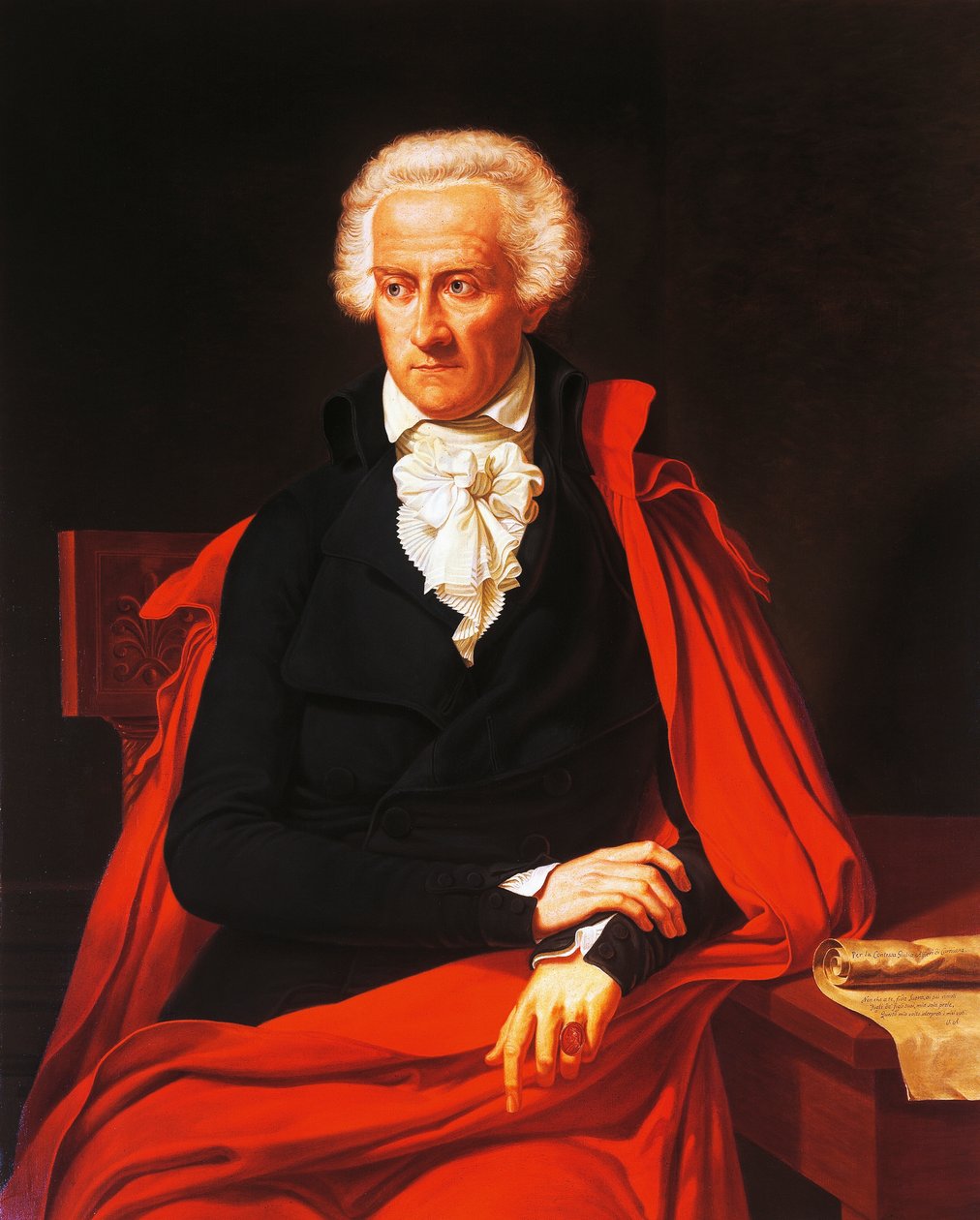 Porträtt av Vittorio Alfieri (Asti av Francois Xavier Fabre