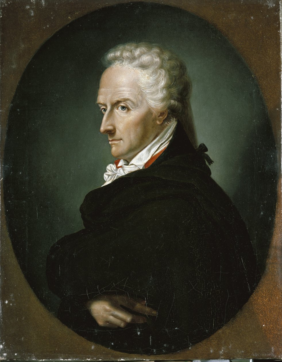 Porträtt av den italienske författaren Vittorio Alfieri, detalj. Tidigt 1800-tal (målning) av Francois Xavier Fabre