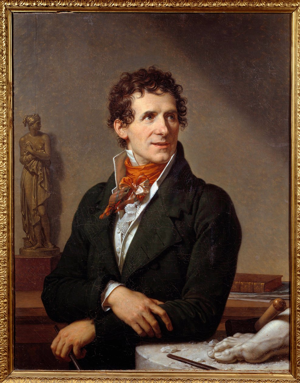 Porträtt av skulptören Antonio Canova (1757-1822) Målning av Xavier Fabre (1766-1837) 1812 Dim. 0,91x0,7 m Montpellier, musee Fabre - Porträtt av den italienske skulptören Antonio Canova (1757-1822). Målning av Francois Xavier Fabre (1766-1837) av Francois Xavier Fabre