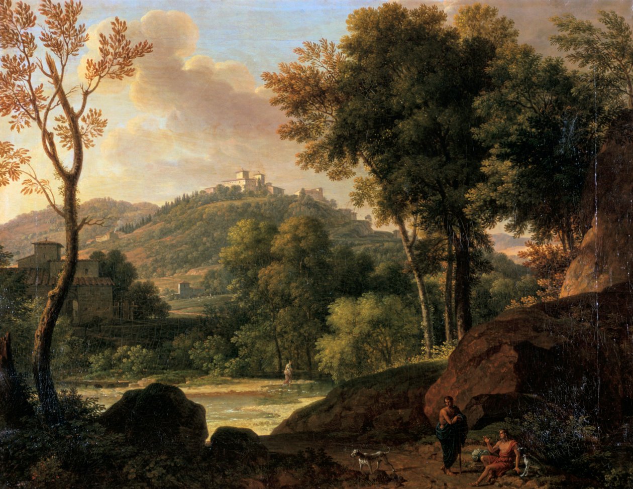 Landsbygden runt Florens, Italien, slutet av 1700-talet av Francois Xavier Fabre