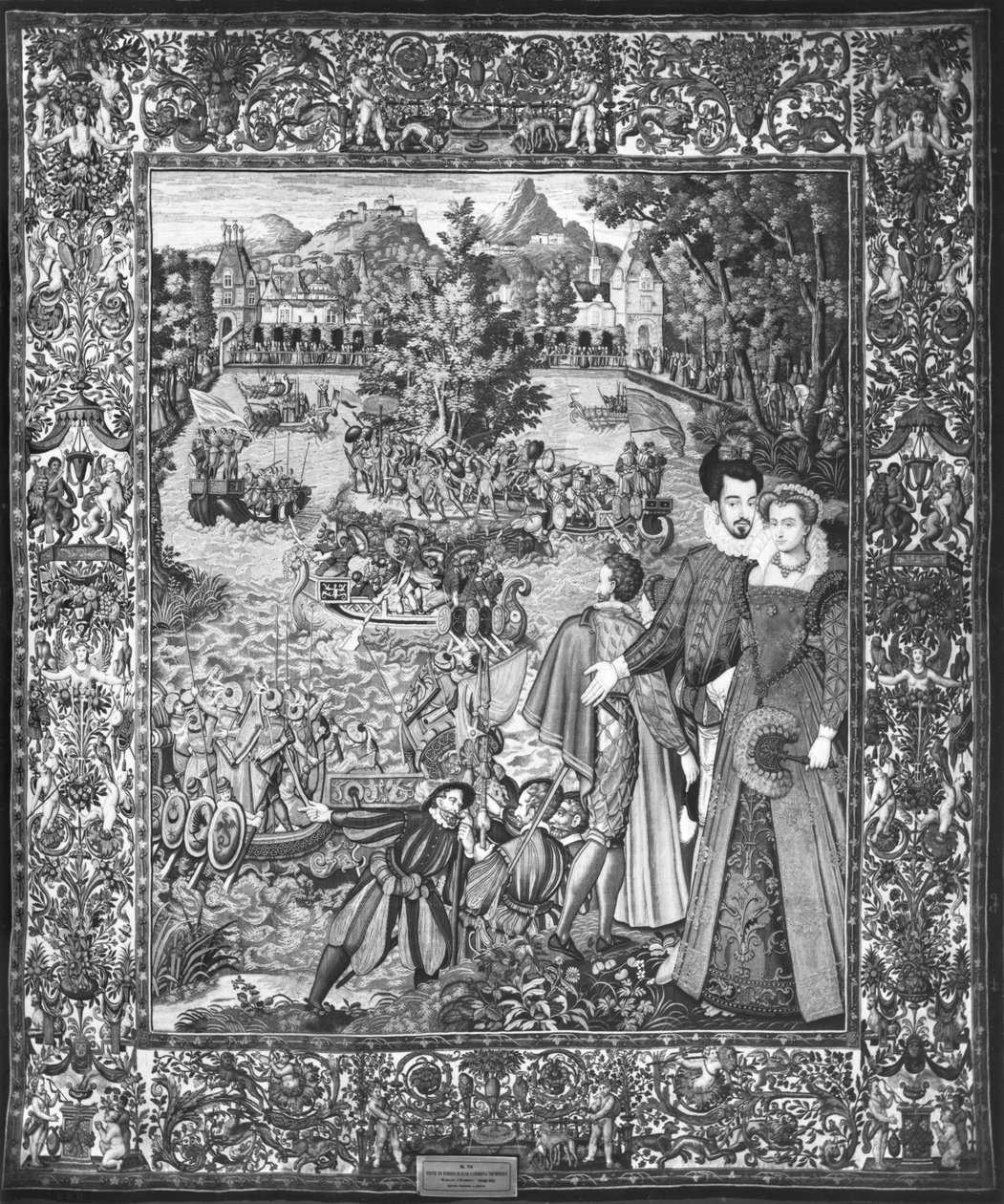 Water festival of Henri III (1551-89) and Louise de Lorraine (1553-1601) Brussels Workshop, c.1580   av Francois after Quesnel