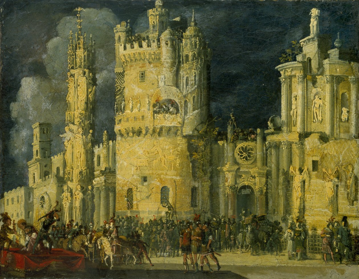 En kvinnlig helgons martyrskap av Francois de Nome