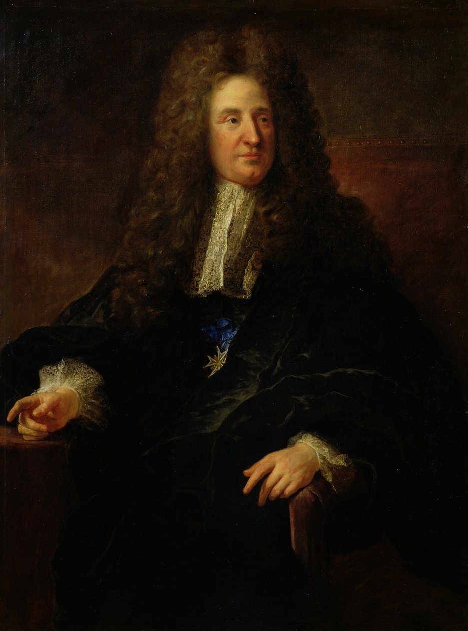 Porträtt av Jules Hardouin Mansart (1646-1708) av Jean François de Troy