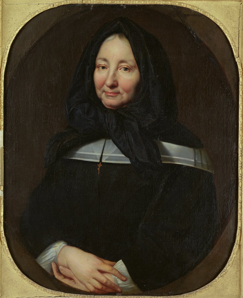 Porträtt av Madame Marie Bonneau de Miramion (1629-96) ca 1690 av Jean François de Troy