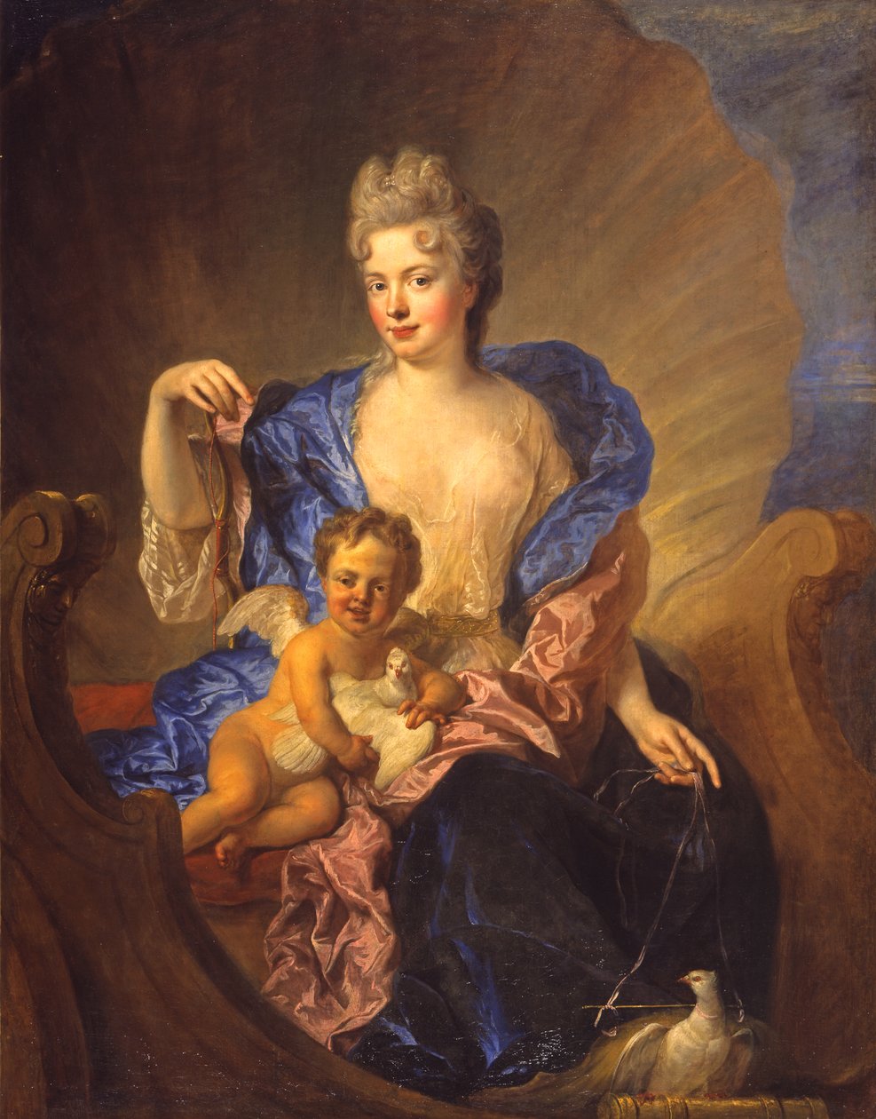Grevinnan von Cosel och hennes son som Venus och Amor, cirka 1712-1715 (olja på duk) av Francois de Troy