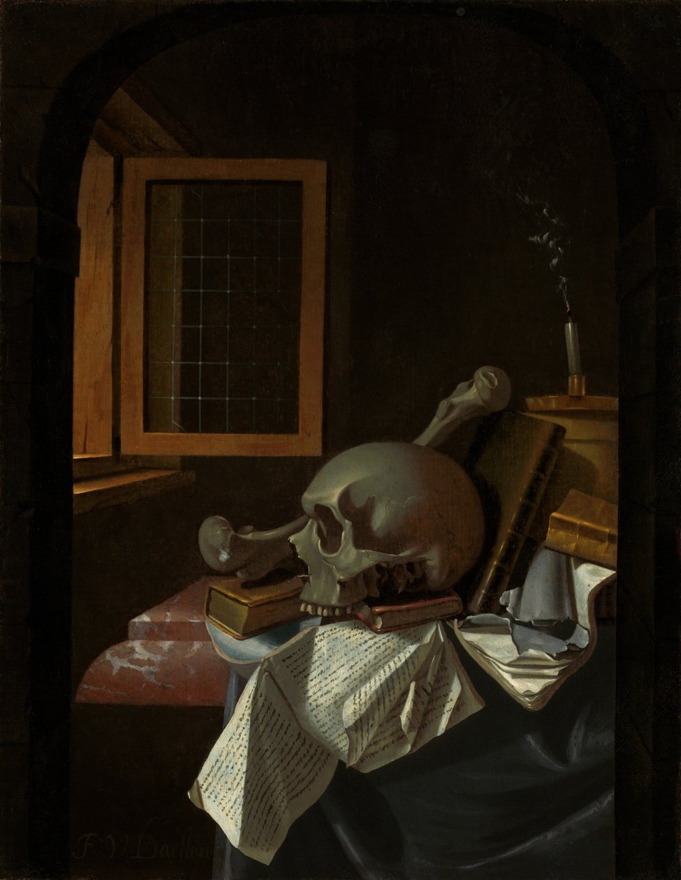 Vanity Still Life, c. 1650 av Francois van Daellen