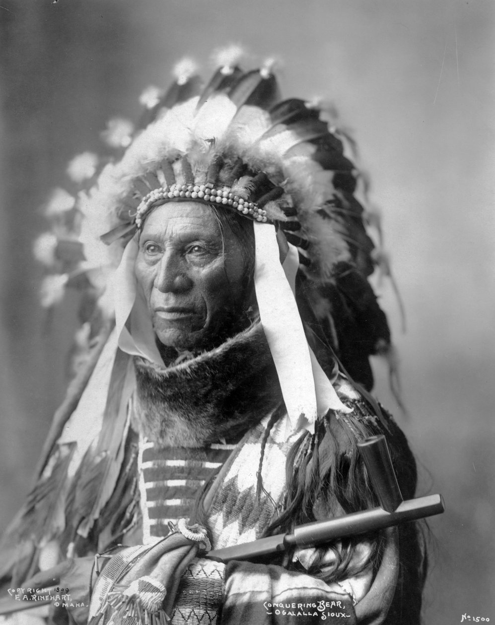 Den segrande björnen, Oglala Sioux, 1899 av Frank Albert Rinehart