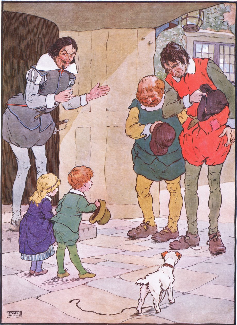 Dessa pratar och prasslar behagligt och glatt åker iväg, 1930-talet av Frank Adams