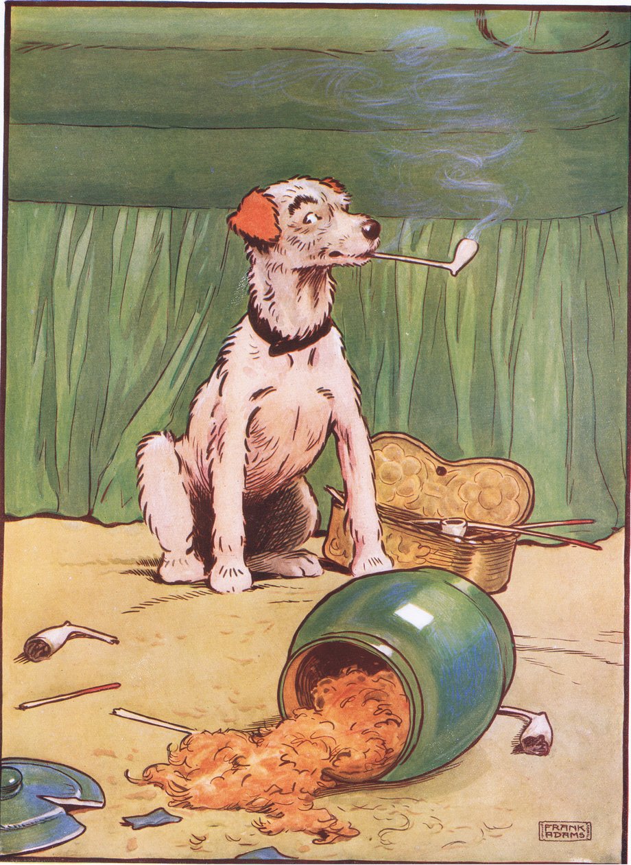När hon kom tillbaka - han rökte en pipa, 1930-talet av Frank Adams