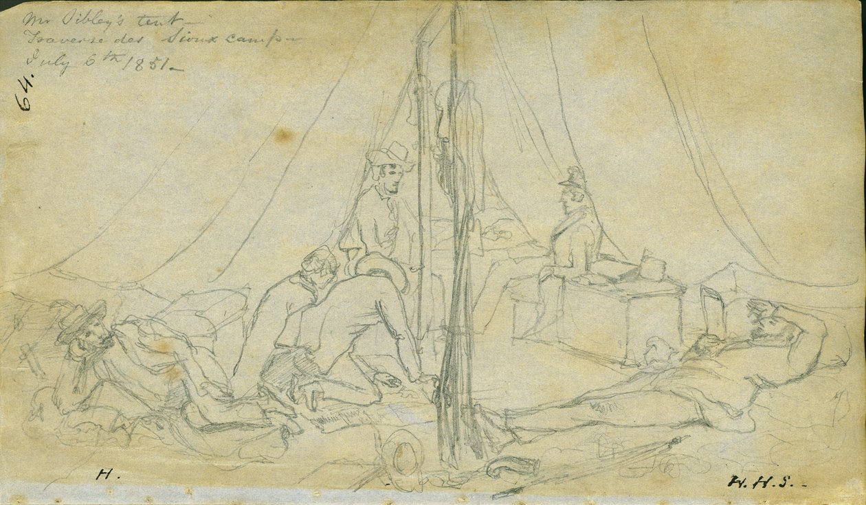 Mr. Sibleys tält, 6 juli 1851 av Frank Blackwell Mayer