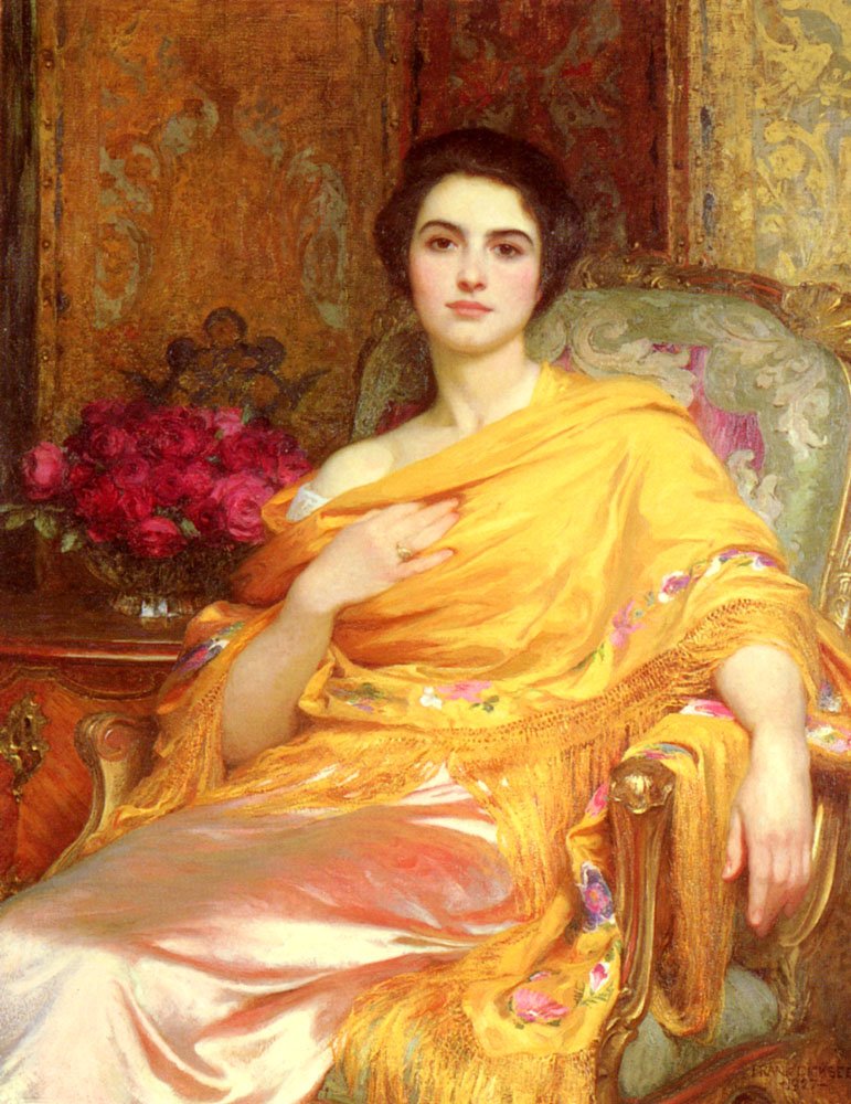 Portrait of Elsa av Frank Dicksee