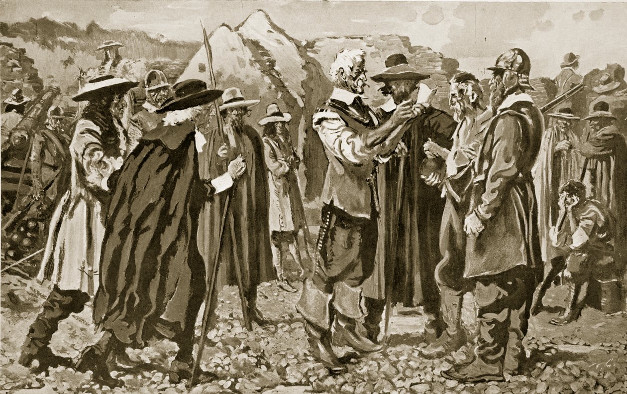 General Rosens hot läses i Londonderry, illustration från 
