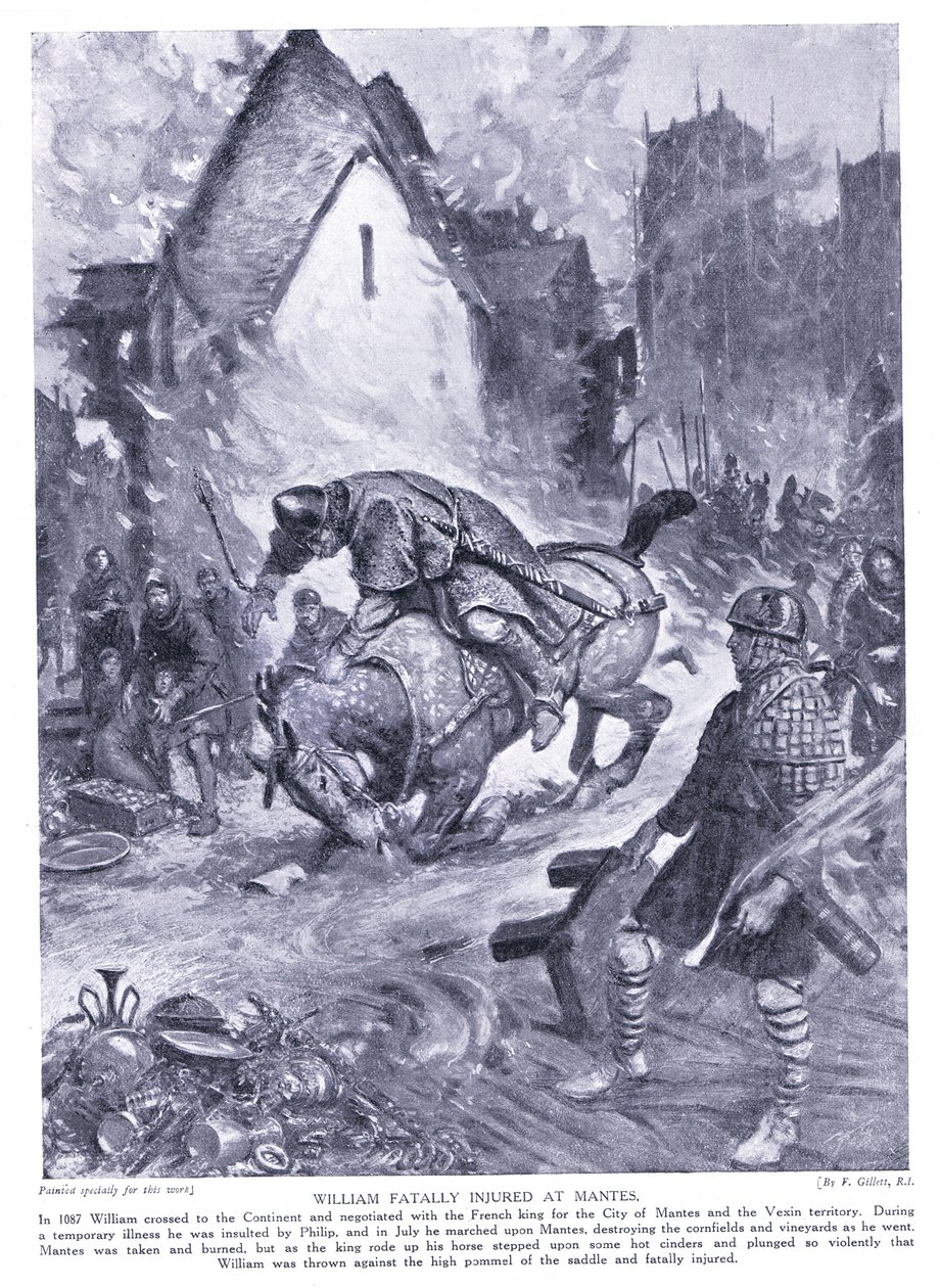 William dödligt skadad i Nantes, 1920-talet av Frank Gillett